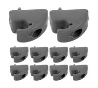 MUSISALY 10 Piezas Clip de Sujeción para Parasol Coche Compatible con Chevrolet Base Soporte Gris de Instalación Rápida y Resistente para Visor Solar y Techo Interior