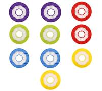 MUSISALY 10 Soportes de Silicona para Líneas de Pesca 60 MM Organizador Cerrado Multicolor Rojo Azul Verde Amarillo Morado Equipo Versátil para Accesorios y Almacenamiento de Pesca