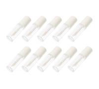 MUSISALY 10 Tubos Vacíos de 1.2ml de Brillo de Labios de Plástico Blanco Ligeros y Fáciles de Llevar Paquete de 10 Unidades para DIY y Uso en Interiores