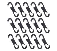 MUSISALY 100 Ganchos para Cojín de Asiento de Coche, Ganchos de Plástico ABS, Negro, Repuesto para Funda de Coche, para Interior de Vehículo