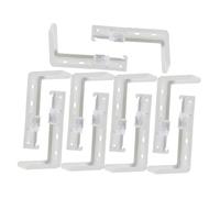 MUSISALY 10piezas Accesorios para Rieles de Cortinas de Soporte de Riel Montaje Techo para Rieles Curvos y Rectos Sala de Estar o Oficina