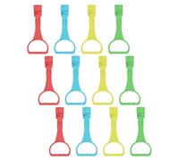 MUSISALY 12 Anillas de Agarre para Corral Ñiño Ayuda para Caminar y Aprender a Estar de Pie Juego de 12 Piezas Multicolor Azul Rojo Amarillo Verde para Gimnasio Infantil y