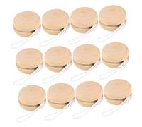 MUSISALY 12 Bolas de Yo-Yo de Madera sin Terminar Pequeñas Bolas de Grafiti para Pintar Juego Creativo para Juguete DIY para Ejercitar Coordinación y Creatividad 12 Piezas Color Caqui