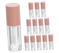 MUSISALY 14 Piezas Tubos de Brillo de Labios Vacíos Envases de Bálsamo Labial Rellenable de Tubo de Plástico Transparente con Aplicador para Brillo de Labios Essence y Gloss Transparente