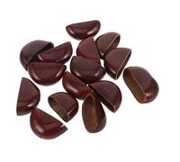 MUSISALY 15 Piezas Campana de mano para terapia de sonido instrumento de percusión campanas artesanales instrumentos musicales para pequeños de viento Dark Brown