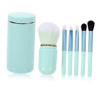 MUSISALY 1juego Brochas De Maquillaje Con Mango Espejo Pinceles Para Ojos y Sombras Organizador De Maquillaje Portátil Agua