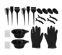 MUSISALY 1juego Para Teñir Cabello Kit De Coloración Práctico y Portátil Para Salón Cepillos y Guantes De Teñido Sin Desorden