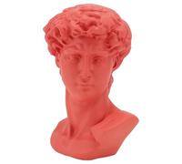 MUSISALY 1pieza Estatua de David de Resina Escultura Decorativa para Escritorio y Hogar Figura Artística Estilo Europeo Coral Naranja Adorno Artesanal para Sala y Oficina