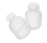 MUSISALY 2 Botellas Difusoras de Vidrio Cilíndricas para Aceites Esenciales de 150 Ml Limpieza Simple y Distribución Uniforme, Ideales para Oficina y Coche