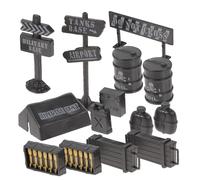 MUSISALY 2 Juegos Equipos de Simulación Militares Miniatura para Guerra Decoración para Cumpleaños y Fiestas de Seguros y Duraderos