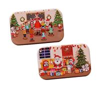 MUSISALY 2 Juegos Puzzle de Madera de Navidad DIY Educativo de para Juguete de Inteligencia para Desarrollo y Pensamiento Práctico