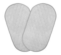 MUSISALY 2 Piezas Almohadillas Cambiadoras Reutilizables para Impermeables y Absorbentes Unidades Grises Ovaladas Lavables para Pañales y Cama Portátil