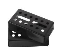 MUSISALY 2 Piezas Cubierta de Pastilla Humbucker de Latón Negro para Guitarra Eléctrica, Diseño Vintage, Tono Puro sin Ruido y Resonancia Consistente, Adecuado para Grabación en Estudio