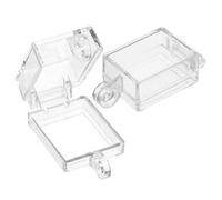 MUSISALY 2 piezas Cubierta Protectora para Interruptores con Diseño Abatible Transparente Adhesivo Doble Cara Resistente para Botones y Cubre Cuadro Eléctrico