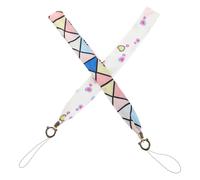 MUSISALY 2 Piezas Cuerda Colgante Antipérdida para Teléfono Móvil, Cordón de Identificación, Seda, Estilo Étnico Colorido, Ligero, para Llavero y Etiqueta Color Aleatorio Varios estilos