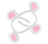 MUSISALY 2 piezas Diadema con Orejas de Ratón de Peluche Blanco Suave Accesorio Divertido para Disfraz de Halloween Diseño de Ratita Pequeña para Adultos