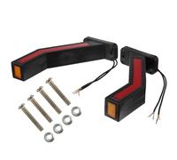 MUSISALY 2 Piezas Luz LED para Camión, Luz Trasera del Remolque, para Coche y Remolque, 33 Led, 3 Colores, Abs y Pc, Alta Luminosidad, bajo Consumo y Larga Vida Útil