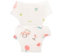 MUSISALY 2 piezas Pañales de Algodón Reutilizables para Niña Niña Pantalones Lavables y Transpirables Absorbentes y Cómodos Talla S para Recién Nacidos hasta Paquete de Unidades