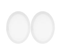MUSISALY 2 Piezas Tablero de Pintura Creativa Oval de Algodón Tela para Pintar, Panel Decorativo Blanco para Estudiantes y Aficionados en DIY Painting