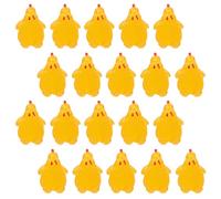 MUSISALY 20 Figuras de Pollitos Miniatura de Resina Decoración de Escritorio y Jardín Accesorios para Casas de Muñecas y Manualidades Figuras de Animales de Granja Miniatura