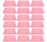 MUSISALY 20 Láminas Desechables para Tatuajes y Manicura, Tapete de Limpieza Rosa, Película Compuesta Resistente al Agua y Aceite, Almohadilla de Escritorio Protectora para Salón