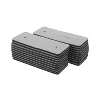 MUSISALY 20 Piezas 20 Almohadillas Térmicas Resistentes al Calor para Permanente de Cabello, Láminas Aislantes Grises 4,56 X 1,77 X 0,2 Pulgadas, Tapetes para Salón Profesional, Protección