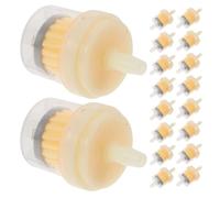 MUSISALY 20 Piezas Filtro de Combustible Inline con Imán para Motores de Gasolina Motos Atv Cortacésped y Go Karts Alta Filtración y Protección del Motor