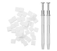 MUSISALY 200 Piezas Esponjas para Uñas Mini 200 Unidades con Pinzas Dobles para Decoración y Difuminado de Esmalte Gel, Esponjas Suaves de Alta Densidad para Manicura Profesional y