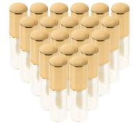MUSISALY 20piezas Mini Tubos de Brillo Labial Vacíos Varilla Aplicadora para DIY Envases Rellenables de Bálsamo de Labios Transparente para Mujeres y Niñas