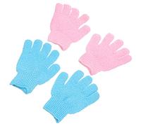 MUSISALY 2pares Guantes Exfoliantes Corporales Para Ducha y Baño De Guantes De Masaje Espalda Eliminación De Piel Muerta y Impurezas Material Duradero y Cómodo Para Cuidado Piel