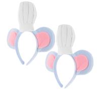 MUSISALY 2piezas Diadema Orejas de Ratón de Chef Accesorio para Disfraz de Dibujos Animados para Fiesta de Halloween y Cocina