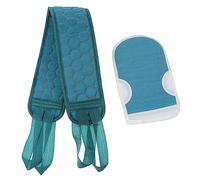 MUSISALY 2piezas Guantes Exfoliantes De Ducha y Cinta De Espalda Para Baño Limpieza Profunda y Relajación Material Suave y Eficaz