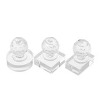 MUSISALY 3 Herramientas para Prensar Sombras de Ojos y Polvos Prensados Molde Plástico Resistente Kit Compacto Formas Cuadrada 9 Celdas Redonda 27 MM y Rectangular para Rubor Cejas E