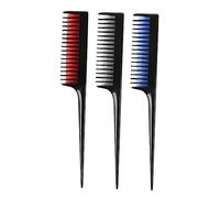 MUSISALY 3 piezas Peines Profesionales con Punta para Peinar y Teñir Cabello de Ligero para Doméstico y Estilistas Colores y Azul