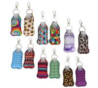 MUSISALY 36 piezas Botellas Vacías con Llavero Recargables para Jabón de Manos Viaje Frascos Portátiles con Cubierta Protectora y Dispensador para Uso Exteriores