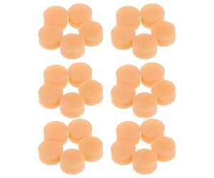MUSISALY 36 Piezas Marcadores de Traste Redondos Accesorios para Guitarra Acústica para en Acrílico Naranja Que Mejoran la Tocabilidad del Diapasón