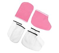 MUSISALY 4 Pares Mascarilla Para Manos y Pies Guantes De Baño De Parafina y Protectores De Pies Para Baño De Cera Para Spa De Manos y Cuidado De