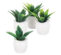 MUSISALY 4 Piezas de Plantas en Maceta en Miniatura para Casas de Muñecas Modelo de Bonsái Artificial Decoración de Interiores en Miniatura Accesorios para Casas de Muñecas Decoración