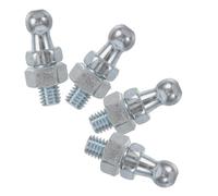 MUSISALY 4 Piezas de Soporte de Resorte de Gas Galvanizado con Perno Esférico de Hierro para Montaje de Puntal Hidráulico en Cajas de Luz y Vallas Publicitarias, Accesorios Industriales