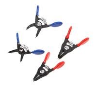 MUSISALY 4 Piezas Juego de 4 Alicates Mini para Anillos Elásticos Internos y Externos, Herramientas Metálicas para Reparación Automotriz, Mantenimiento de Motores y Maquinaria, Kit Portátil