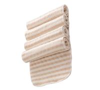 MUSISALY 4 Piezas Protectores de Pañales Lavables de Tela Plegables, Inserto para Pañales, Algodón Orgánico Marrón, Triple Capa, para E Infantil, Mantiene Seco y Evita Manchas