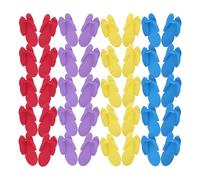 MUSISALY 48 Pares de Pantuflas Desechables de EVA para Pedicura y Spa Sandalias Ligeras Antideslizantes para Hotel Playa y Uso Doméstico Diseño Tipo Chancla Color Aleatorio Talla