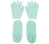 MUSISALY 4piezas Guantes Gel Hidratante Para Manos y Calcetines Para Pies Secos y Agrietados Para Mujeres y Niñas Spa o Cuidado Piel