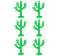 MUSISALY 50 Piezas de Cactus Artificiales de Plástico de 5 CM Mini Suculentas Decorativas para Hogar y Oficina Adornos Realistas para Sala Ventana y Jardín