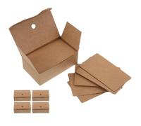 MUSISALY 500 Unidades Tarjetas de Papel Marrón para Notas Manuscritas Bordes Redondeados, Superficie Lisa y Resistente al Rizado, Ideales para Reuniones y Manualidades Diy,