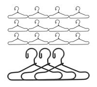 MUSISALY 55 Perchas Pequeñas para Muñecas de 40 MM Mini Colgadores Decorativos de Metal Negros para Ropa y Vestidos Perchero Compacto para Casas de Muñecas y Accesorios de Mobiliario