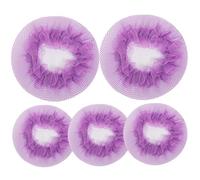 MUSISALY 5piezas Accesorios Cabello Invisible Adornos Pelo Espiral Redecillas Para Moños De Ballet Accesorios Cabello Para Mujeres y Niñas Pack De Morado Para Peinados De Baile y Daily Use