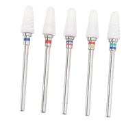 MUSISALY 5piezas Brocas De Cerámica Para Uñas Accesorios Para Manicura y Pedicura Aleatorios Para Salones y Personal