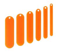 MUSISALY 6 Lanzaderas de Red de Pesca Naranja, Herramienta para Tejer y Reparar Redes, Set de 6 Piezas de Plástico Resistente, Accesorios para Reparación de Redes de Yates y Pesca