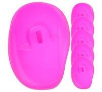 MUSISALY 6 piezas Protector Auditivo de Silicona para Peluquería de Orejeras Reutilizables para Teñir el Cabello Cubre Orejas Duradero y Lavable Uso Profesional y Personal Unisex